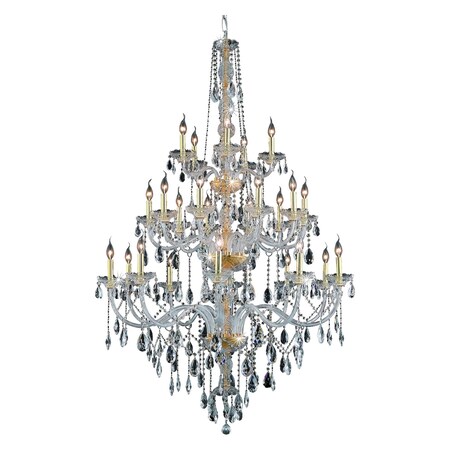 Elegant Lighting Swarovski Spectra Clear Crystal Verona 25-Light 7925G43G/SA
